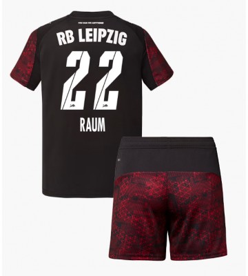 RB Leipzig David Raum #22 Tredjetrøje Børn 2025-26 Kortærmet (+ Korte bukser)